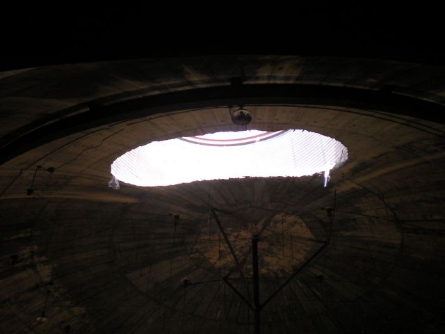 Silo power dome ceiling